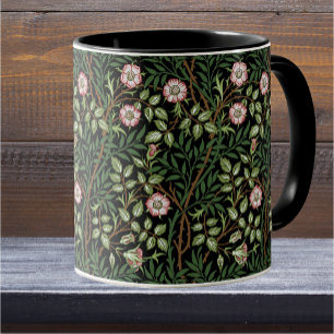 Mug William Morris Sweet Briar Wild Red Roses Vintage