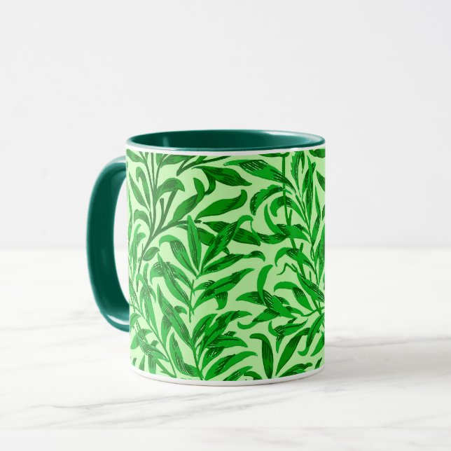 Mug William Morris Willow Bough, Emerald Green  (Devant gauche)