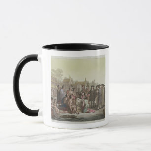 Mug William Penn négociant le traité menant au