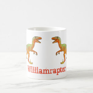 Mug William raptor Drôle Velociraptor Art de dinosaure