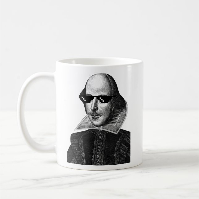 Mug William Shakespeare Avec Sunglases Classic (Gauche)