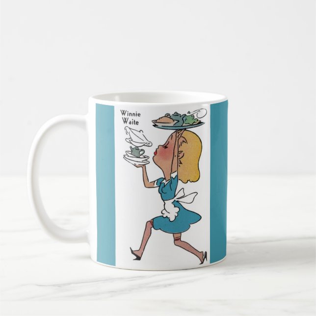 Mug Winnie Waite la serveuse occupée (Gauche)
