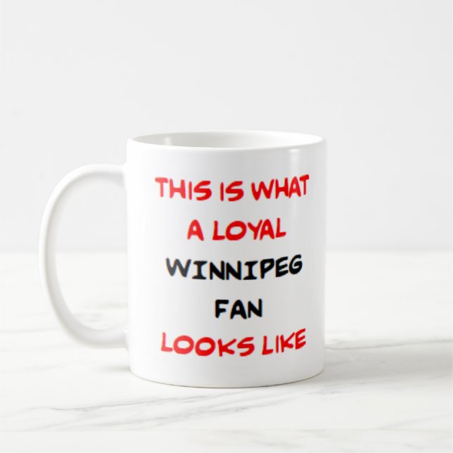Mug winnipeg fan, loyal (Gauche)