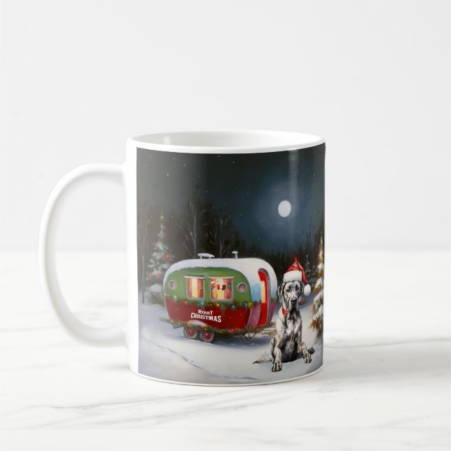 Mug Winter Great Dane Caravan Christmas Adventure (Gauche)