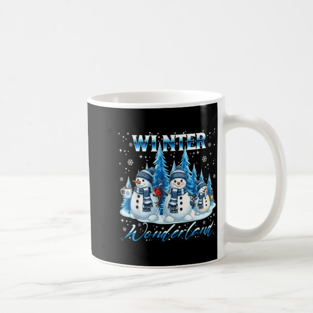 Mug Winter Wonderland Snowman Family Snowflake Cozy Wi (Droite)