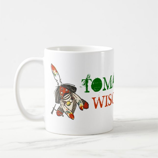 MUG WIS DE TOMAHAWK LE WISCONSIN DE PROMO DE TOURISME (Gauche)