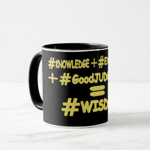 Mug "WISDOM EQUATION" Mignonne Expression Design. Comm
