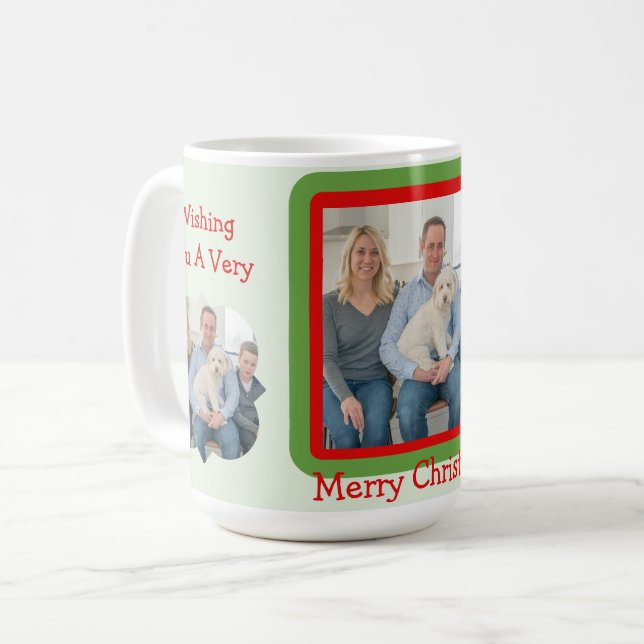 Mug Wishing You a Very Merry Christmas PHOTO  (Devant gauche)