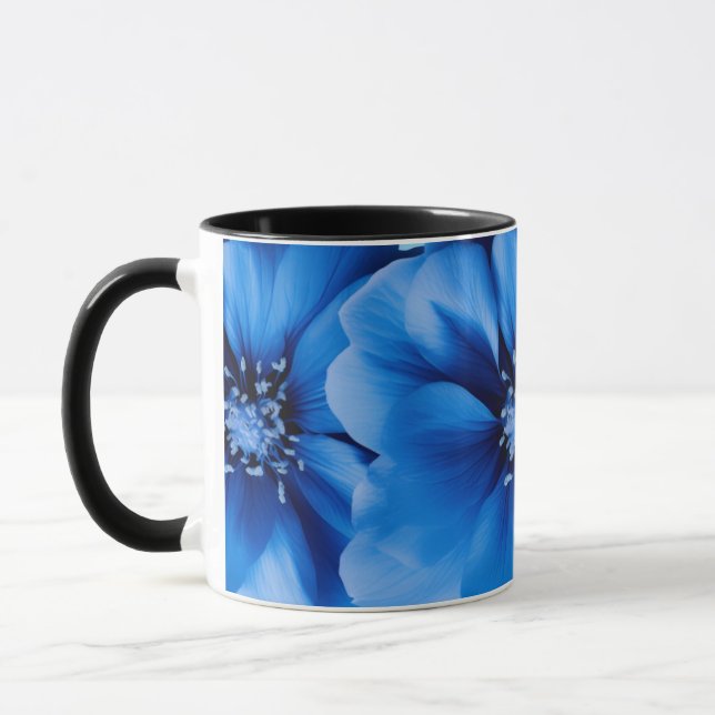 Mug with 3D Illusion Floral Pattern (Gauche)