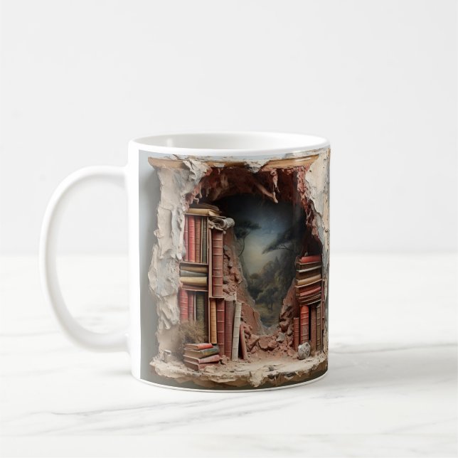 mug with a book design (Gauche)
