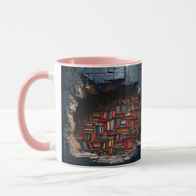 mug with a book design tasse (Links)