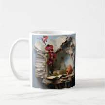 mug with a book illustration