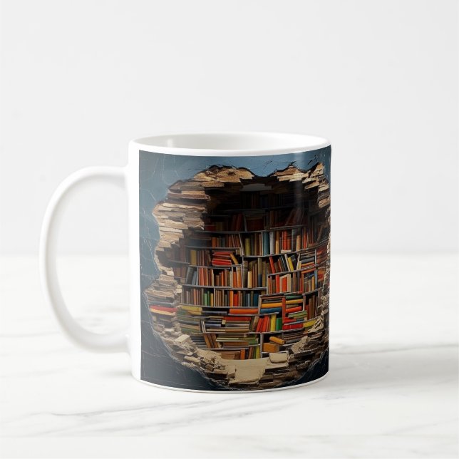 Mug with book design (Gauche)
