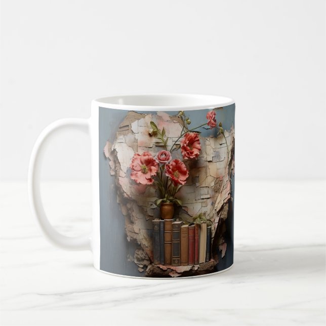 Mug with book design kaffeetasse (Links)
