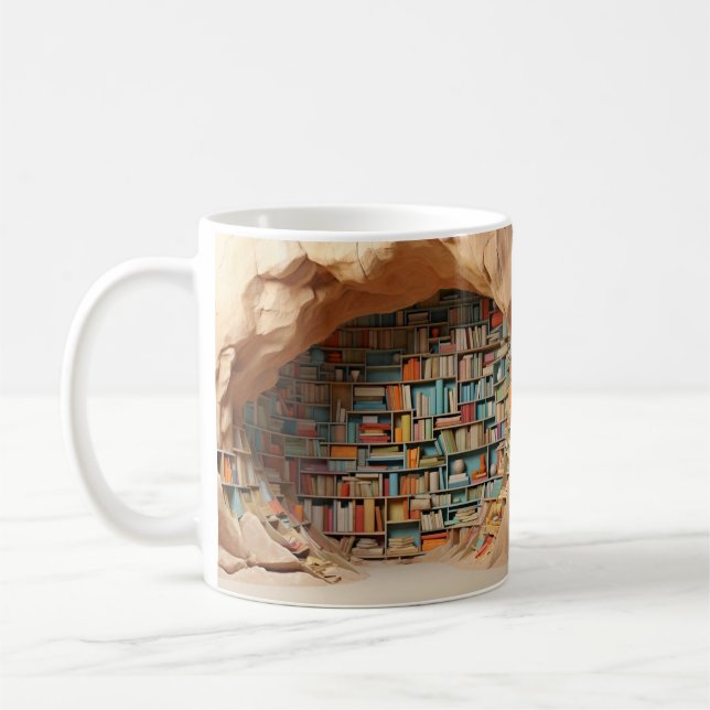 Mug with book design kaffeetasse (Links)
