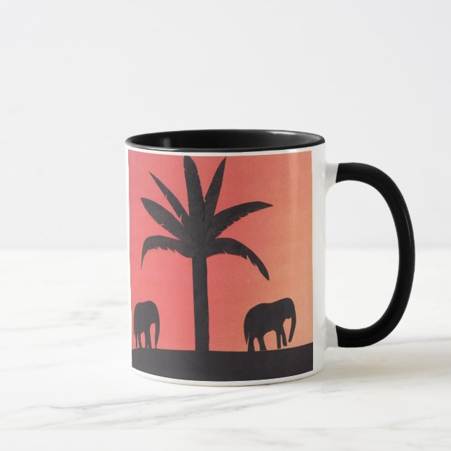 Mug with Elephant Design (Droite)