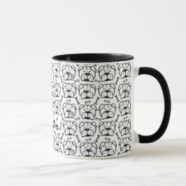 Mug with english Bulldogge pattern Tasse