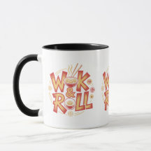 Wok & Roll Dim Sum Cuisine Asiatique Vintage Retro