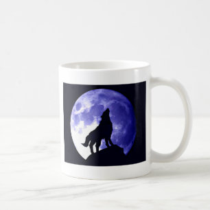 Mug Wolf Howling à Moon