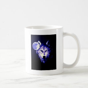 Mug Wolf & Lune noir nuit Collage