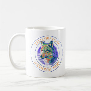 Mug Wolf tendance Art 3 Yellowstone National Park Circ