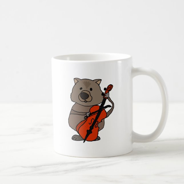 Mug Wombat drôle jouant la bande dessinée de (Droite)