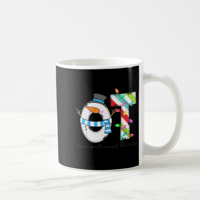 Mug Women Christmas Occupational Therapy Ot Ota Snowma (Droite)