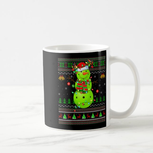 Mug Womens Ckleball Snowman Ugly Christmas Sweater Srt (Droite)
