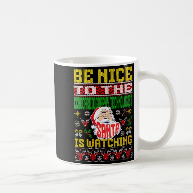 Mug Womens Echocardiography Tech Christmas Ugly Sweate (Droite)