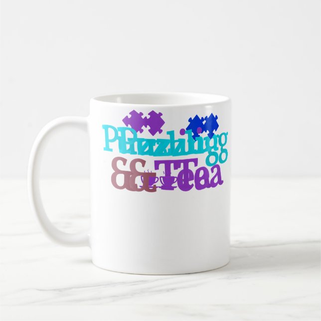 Mug Womens Tea And Puzzling Jigsaw Puzzle Master (Gauche)