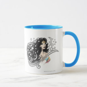 Mug Wonder Woman and Stars
