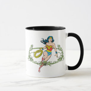 Mug Wonder Woman Green Vines