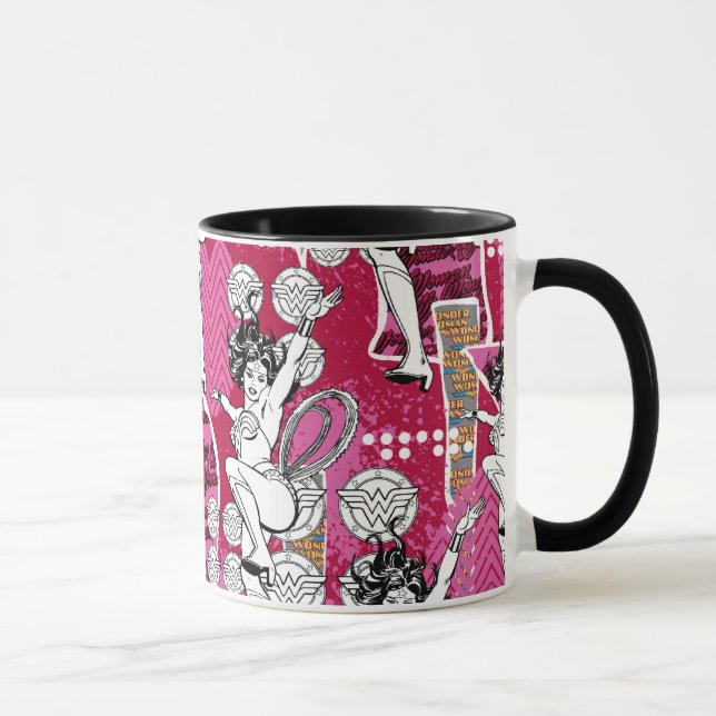 Mug Wonder Woman Motif rose (Droite)