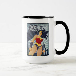 Mug Wonder Woman Retro City Sunburst