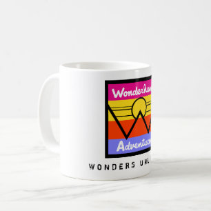 Mug Wonderhussy Adventures Sunset Mountain Logo