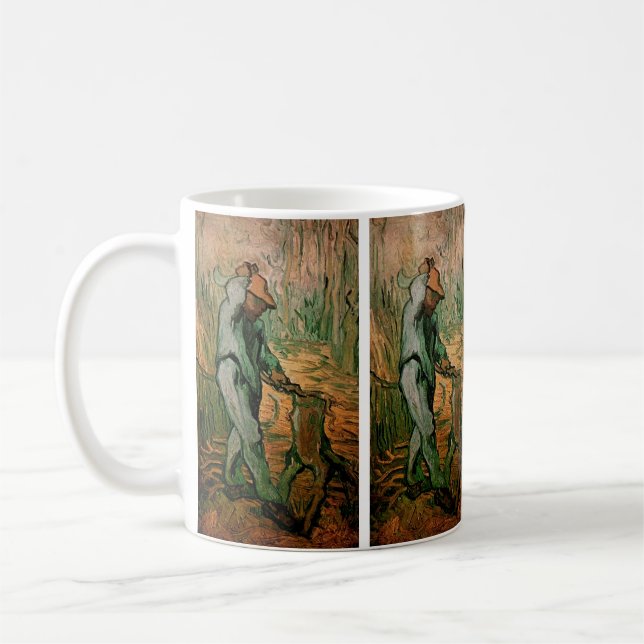 Mug Woodcutter (après Millet) par Vincent van Gogh (Gauche)