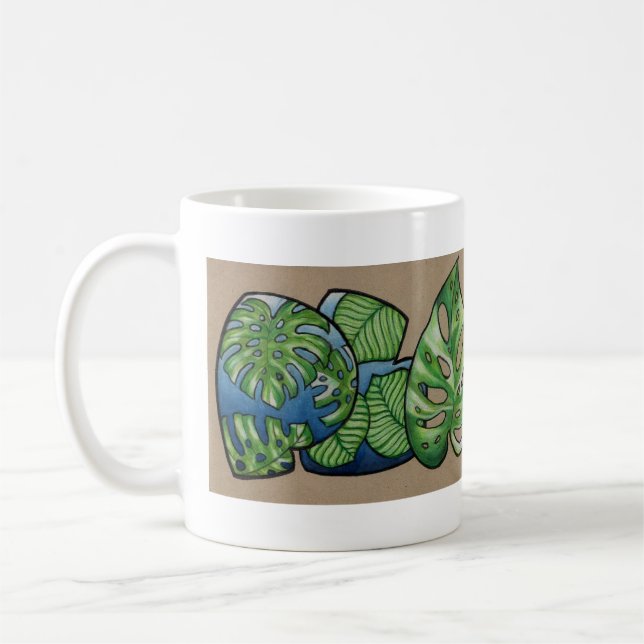 Mug Word Art plante (Gauche)