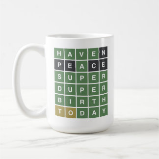 Mug WORDLE Birthday. Avoir Un Anniversaire Super Duper