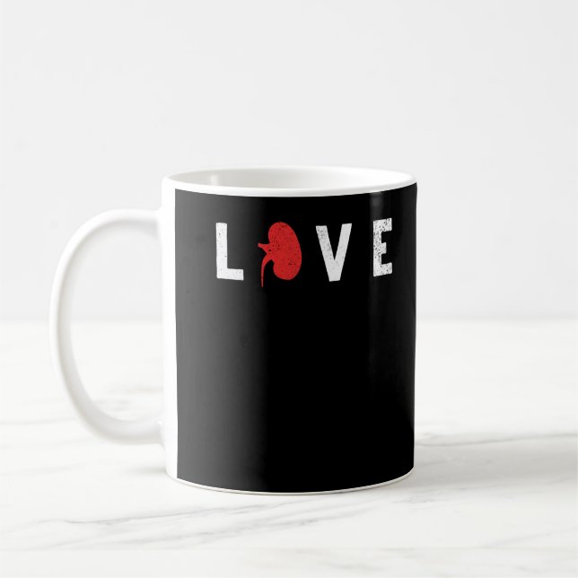 Mug World Kidney Day Awareness Soins de santé Amour (Gauche)