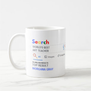 Mug WORLDS BEST ART TEACHER FUN Top Résultat de recher