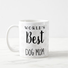 Mug World's Best Dog Mom (texte personnalisé, ajoutez 
