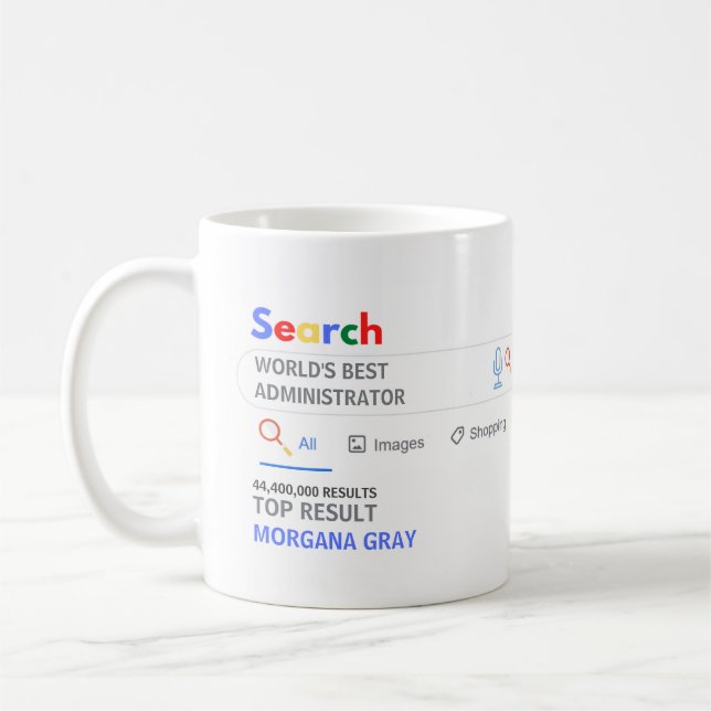 Mug WORLDS MEILLEUR ADMINISTRATEUR SCOLAIRE Top Résult (Gauche)