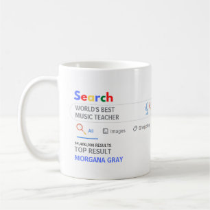 Mug WORLDS MEILLEUR ENSEIGNANT DE MUSIQUE FUNNY Top Ré