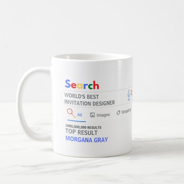 Mug WORLDS MEILLEURS INVITATIONS DESIGNER Nouveauté Ré (Gauche)