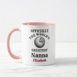 Mug Worlst Greatest Nanna Ajouter Votre Nom Grand-Mère