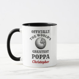 Mug Worlst Greatest Poppa Ajouter Votre Nom Papa