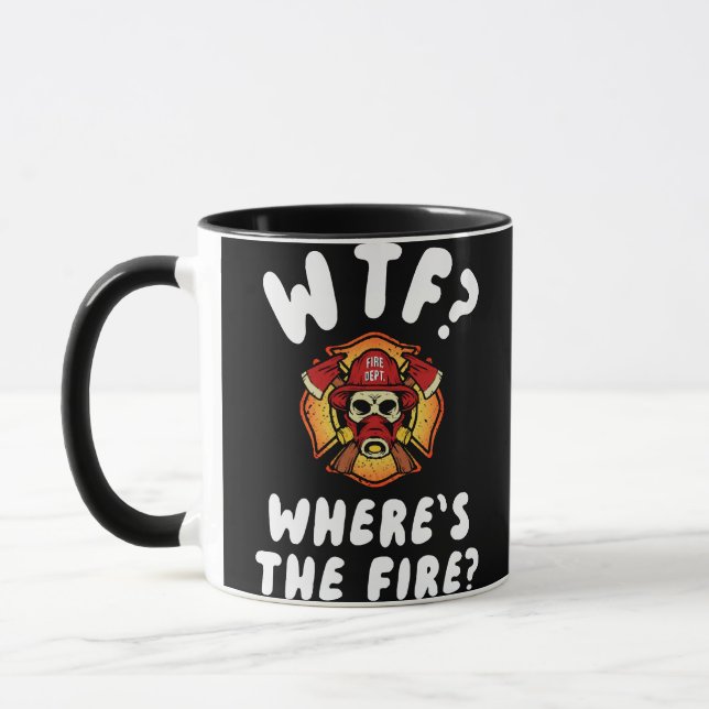 Mug WTF Où est le pompier ? (Gauche)