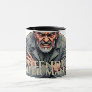 Mug Wütender Alter Mann - Dessin-Illustration