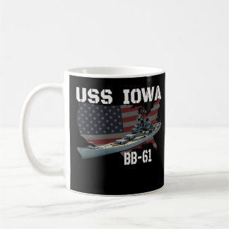 Mug WW2 American Battleship USS Iowa Warship BB-61