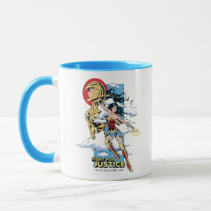 Mug WW84   Combattez Pour Justice Wonder Woman Retro C